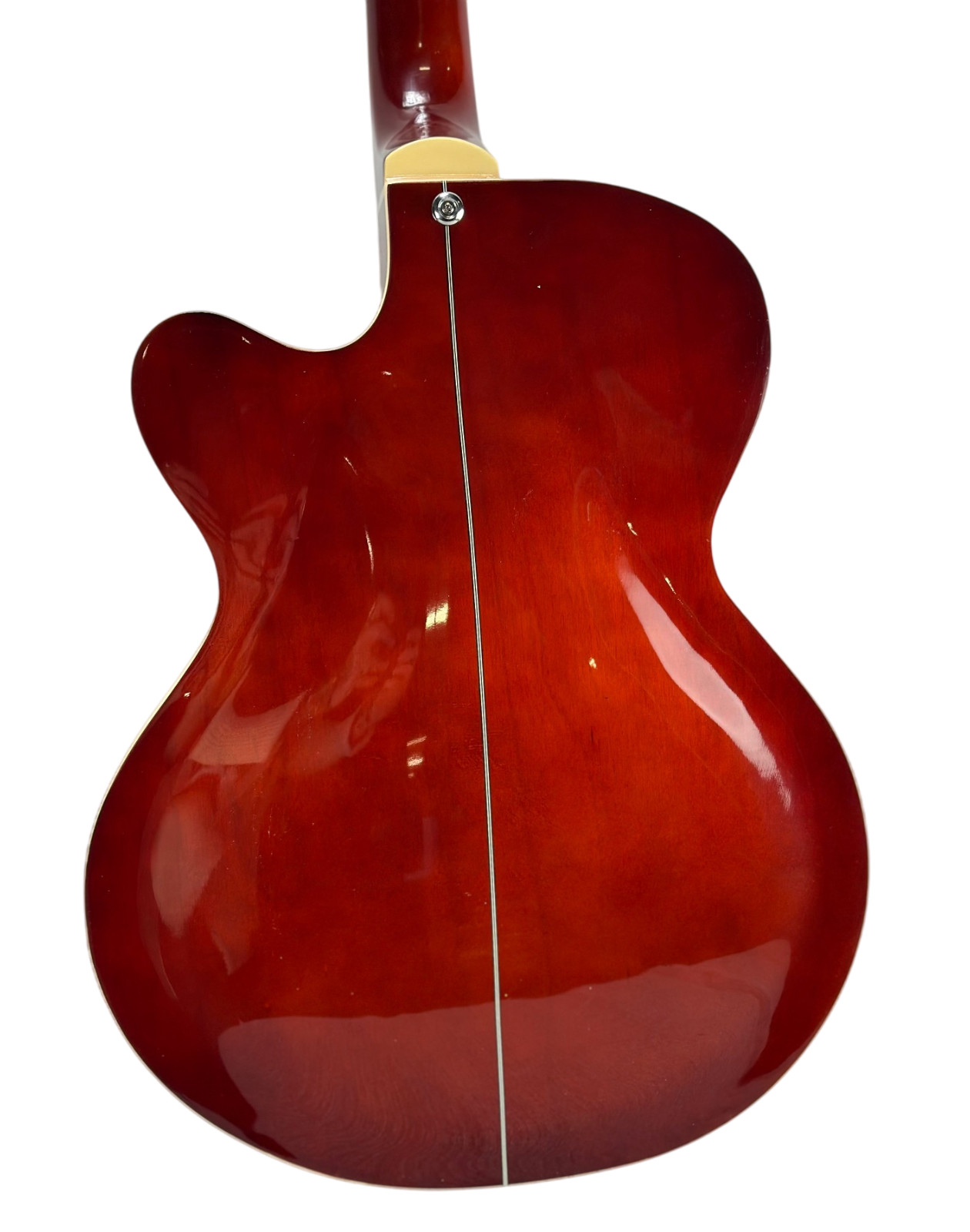 Zenison Steel Pan Acoustic Electric Resonator Guitar Single Cutaway Sunburst