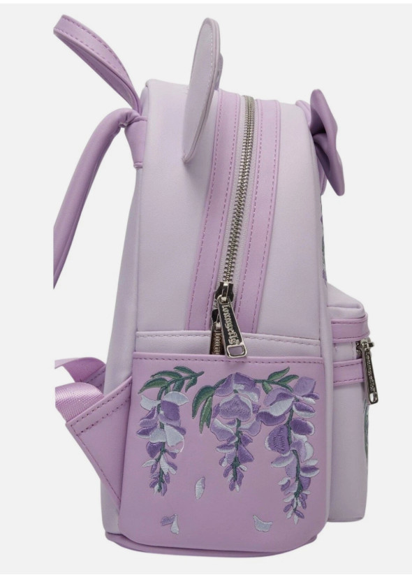 Loungefly Mini Backpack: MINNIE MOUSE WISTERIA Scented Floral Purple Lavender
