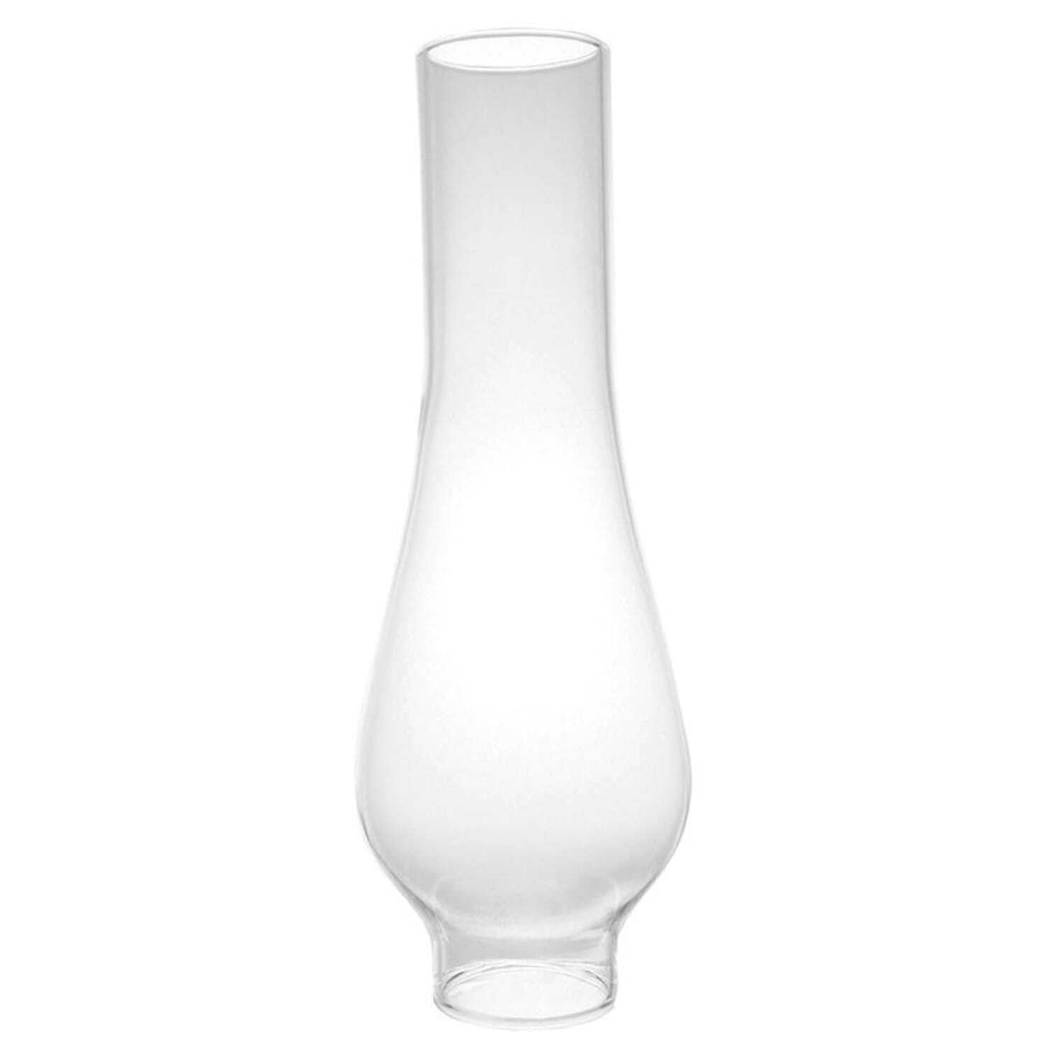 Clear Glass Oil Lamp Chimney Replacement Handblown Approximately 2" Fitter x 10"