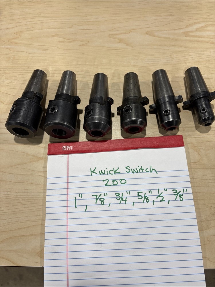 Kwik Switch Tooling Package. Used. Great Condition. See Photos
