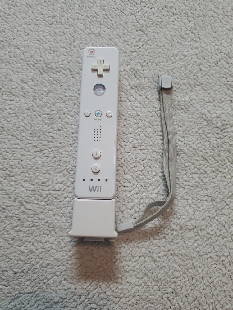 Nintendo Wii Remote Controller RVL-003 White WITH Motion plus adapter Working