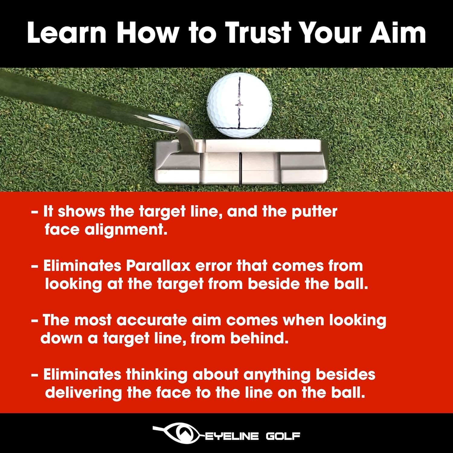 Impact Ball Liner 3-Pack with Marker by Hank Haney - Easy Ball Marking Stencil f