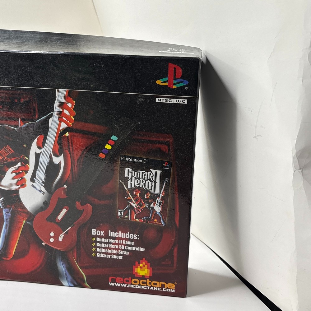 Guitar Hero II 2 PS2 RedOctane SG Controller Bundle (Sony PlayStation 2, 2006)