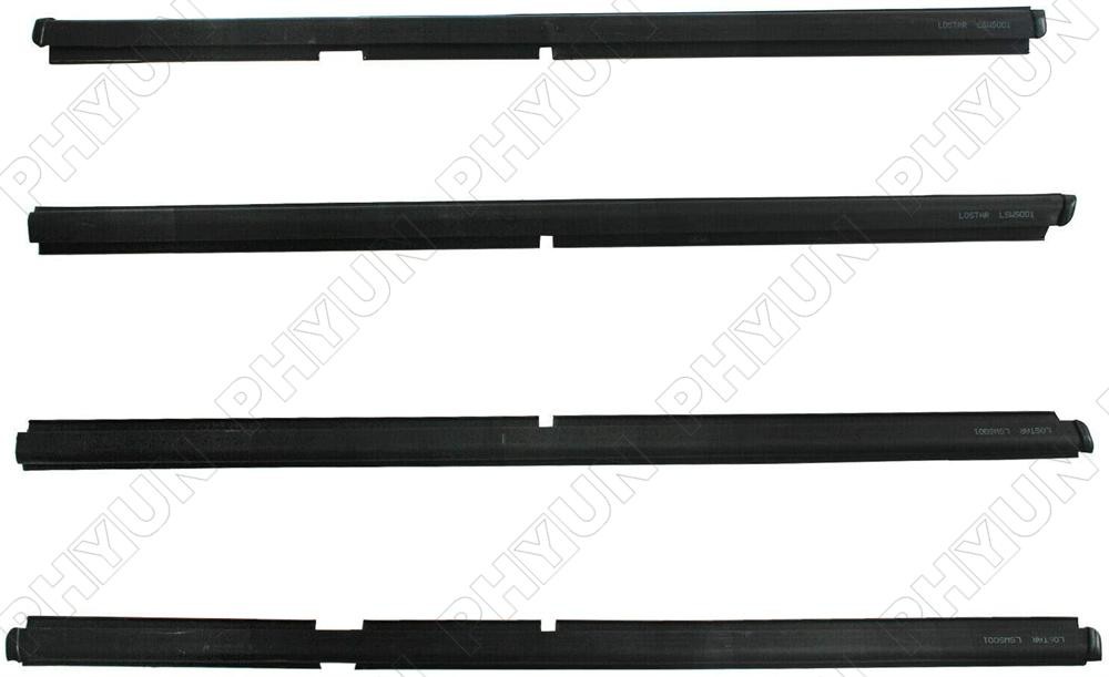 4 x Front&Rear Outer Window Seal Weatherstrip Trim For Jeep Grand Cherokee 99-04