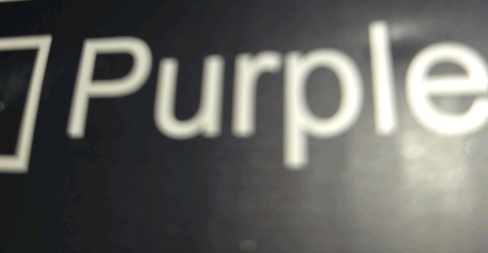 Ergonomic Wireless Keyboard & Mouse Combo Wave Keyboard With Soft Leather Purple