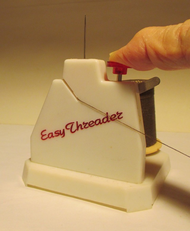 Vintage Easy Threader ©1990 CSI Needle Threader, Instructions, Original Box