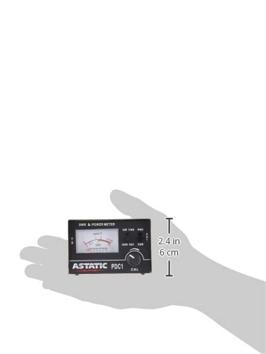 Astatic PDC1 100 Watt SWR Meter Black