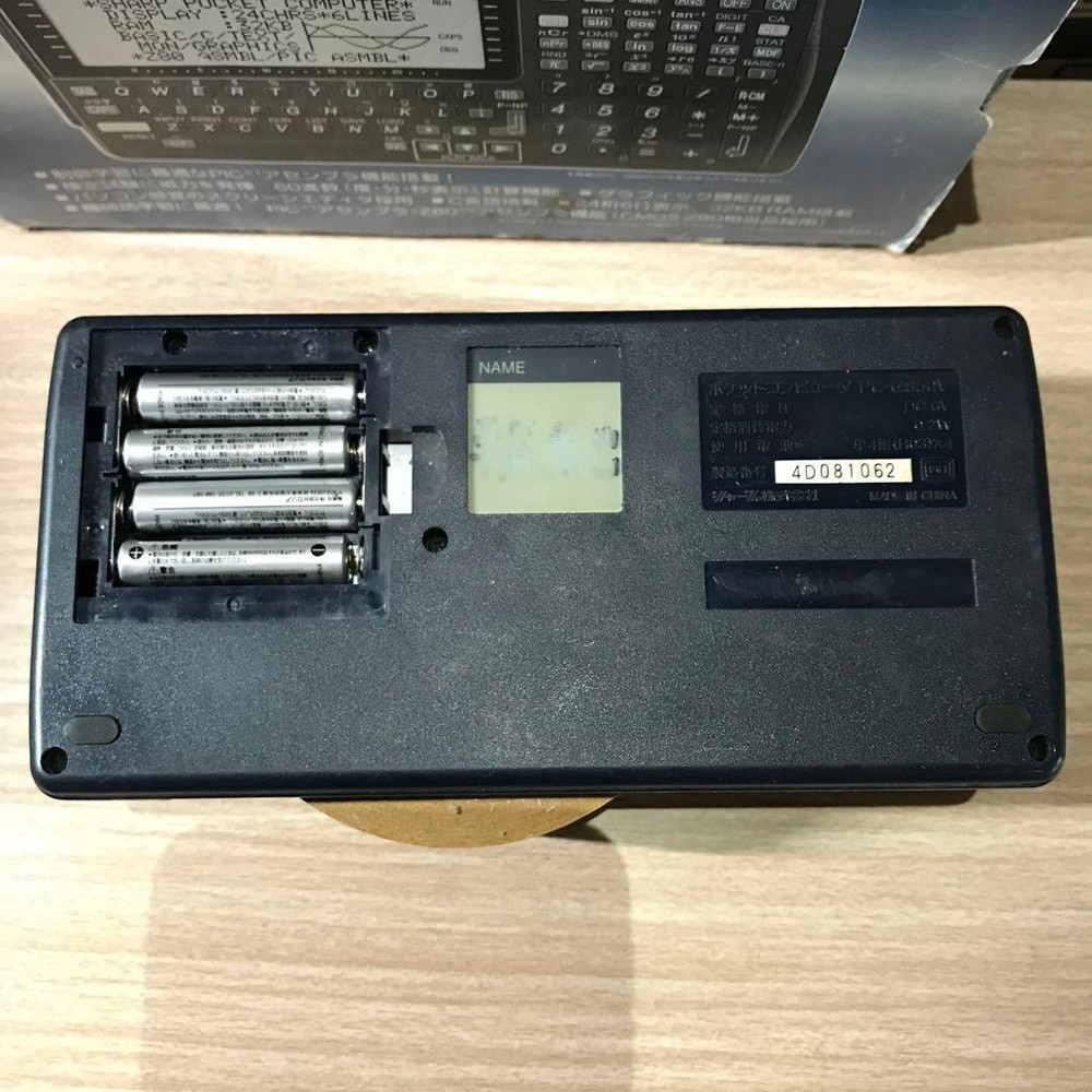 SHARP PC-G850V Pocket computer PC Function Calculator Tested