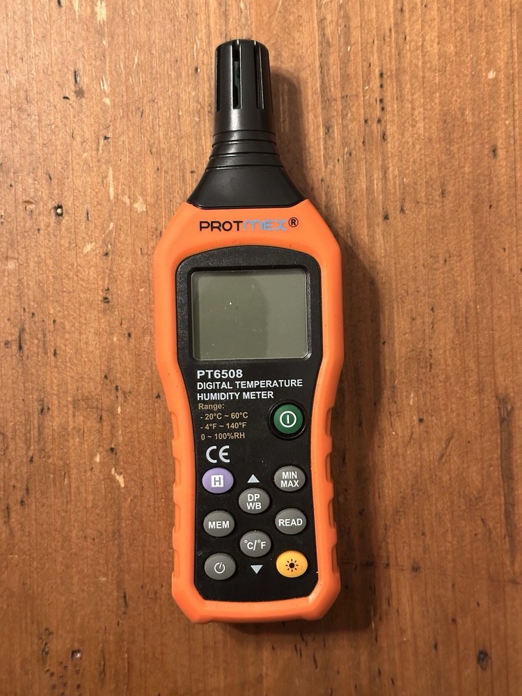 Protmex PT6508 Digital Temperature Humidity Meter Hygrometer Psychrometer