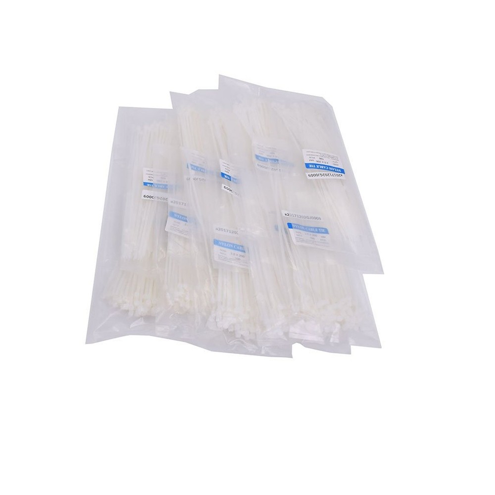 1000pcs 8 inch Nylon Cable Tie Self Locking 8" Plastic Cable Wire Zip Ties Na...