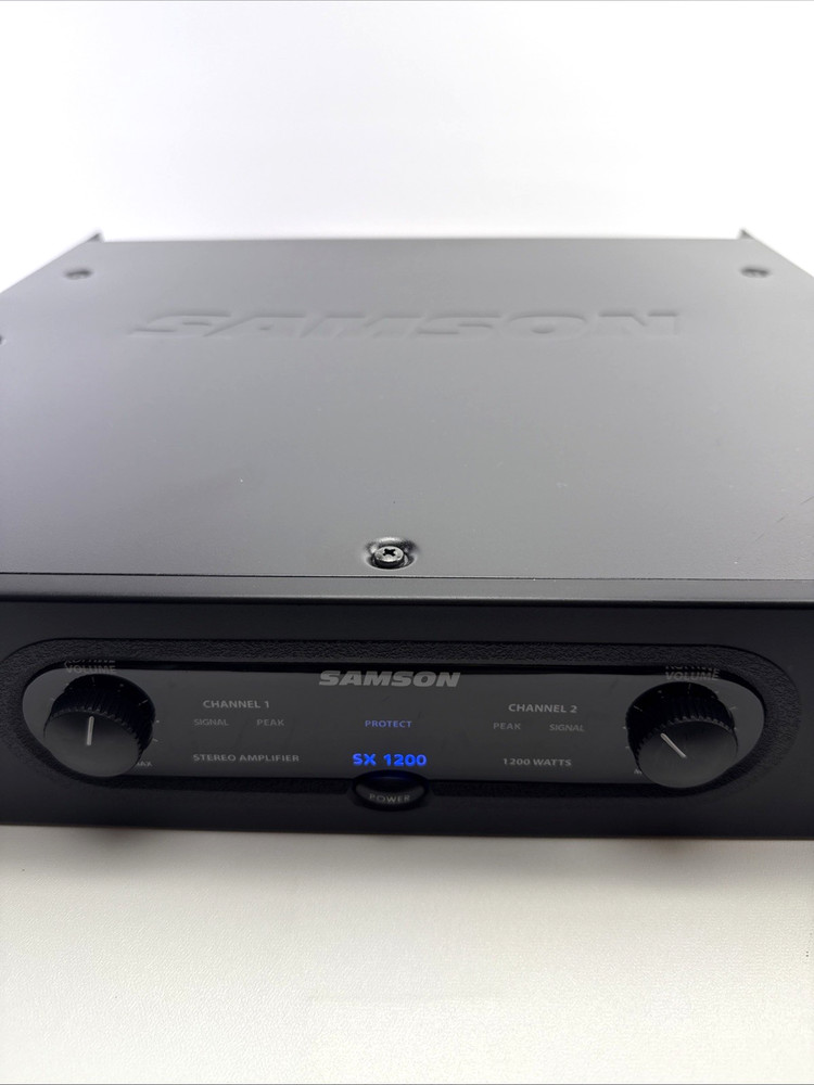 Samson SX1200 PA Speaker Amplifier Rack Mountable. 900 Watts Max Usable Power