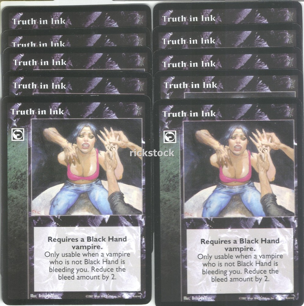 Truth in Ink x10 SoC Jyhad VTES