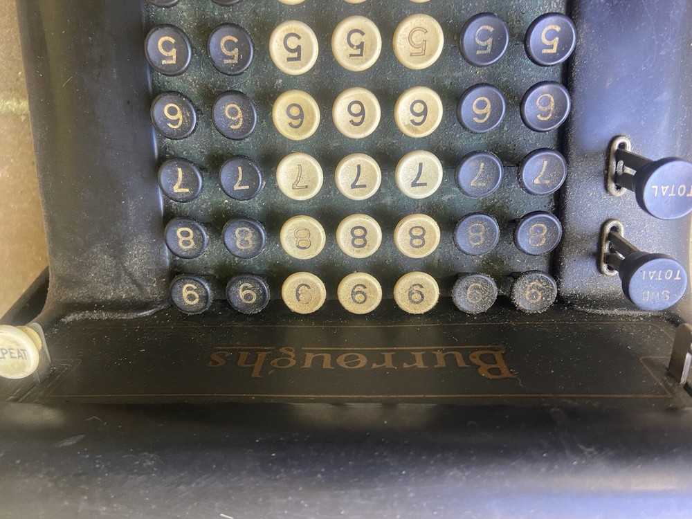 1Burroughs Portable Adding Machine, Antique Vintage