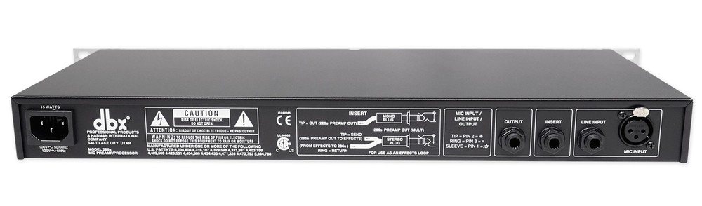 DBX 286S Mic Pre-Amp Processor 286 S Microphone/Instrument Preamp, Phantom Power