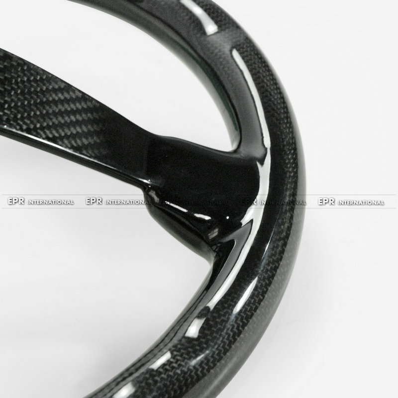 Deep Dish Type Racing Glossy Dry Carbon For UNIVERSAL Steering wheel