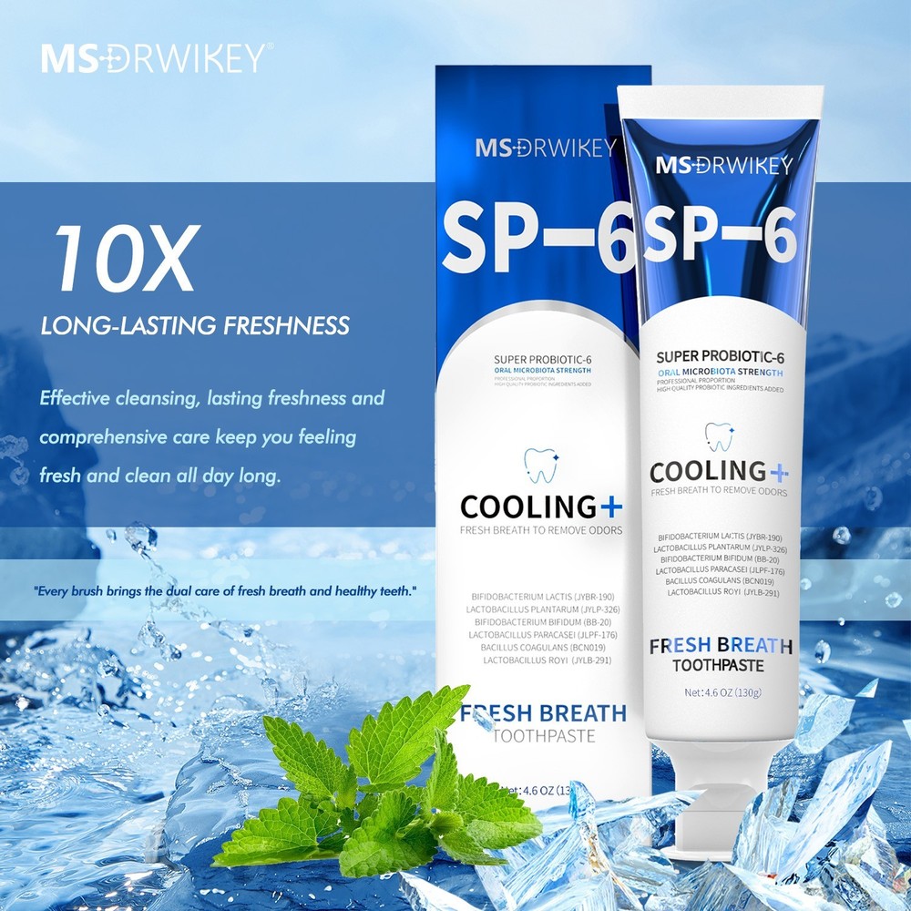 MSDRWIKEY 3-Pack Toothpaste Bundle | SP-6 Whitening & Cooling & 7-Pro