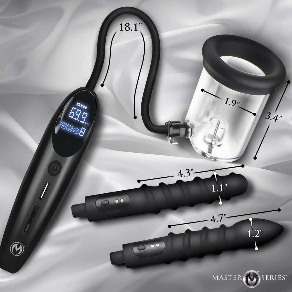 Rechargeable Intense Vibrating Thrusting Sucking Anal Stimulation w/ Controller