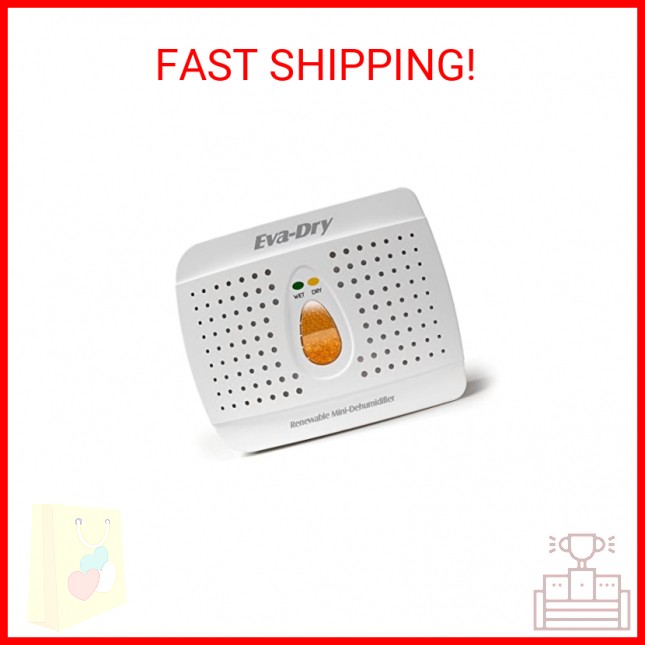 Eva-Dry Wireless Mini Dehumidifier, White (E-333)