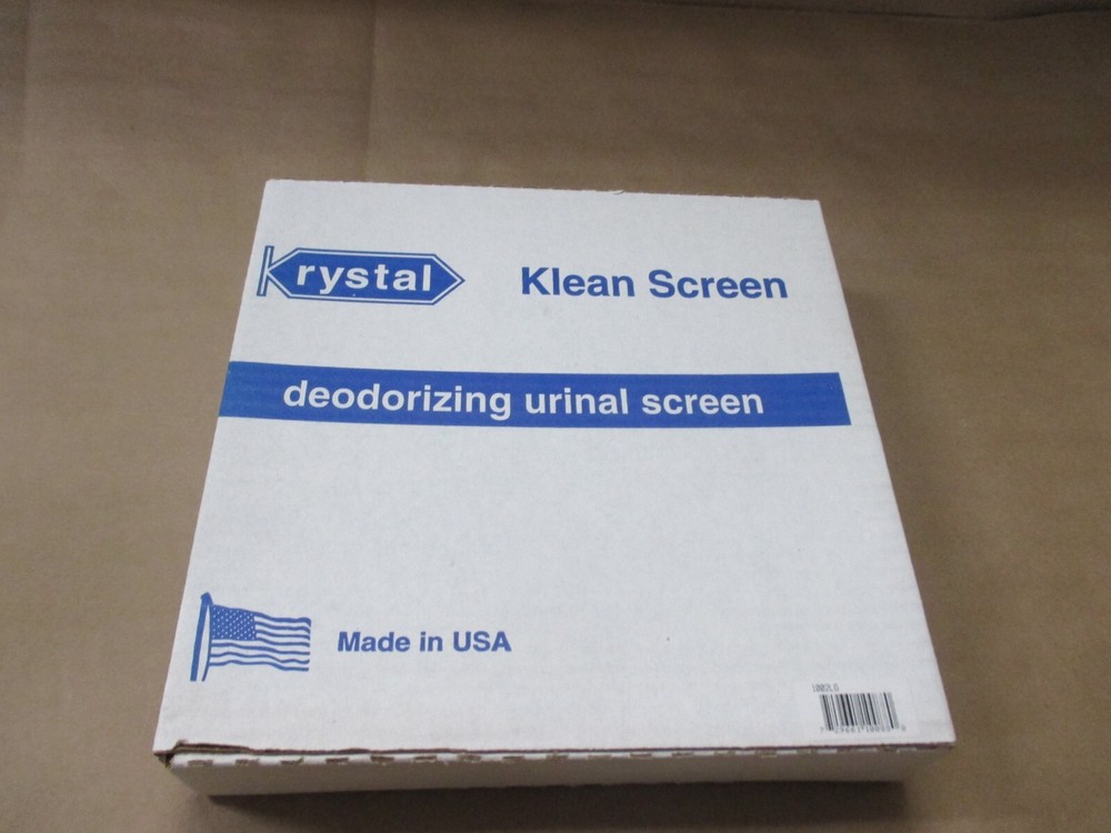 KRYSTAL KLEAN 1002G DEODORIZING URINAL SCREEN BLUE 12PK NEW