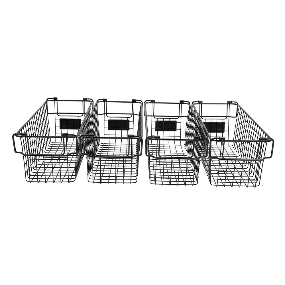 4 Pcs Stackable Storage Baskets, Storage Baskets, Vegetable Storage Baskets