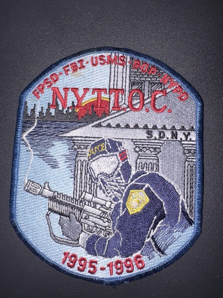 Terrorist Trials Operations Command Police FBI USMS Shoulder Patch