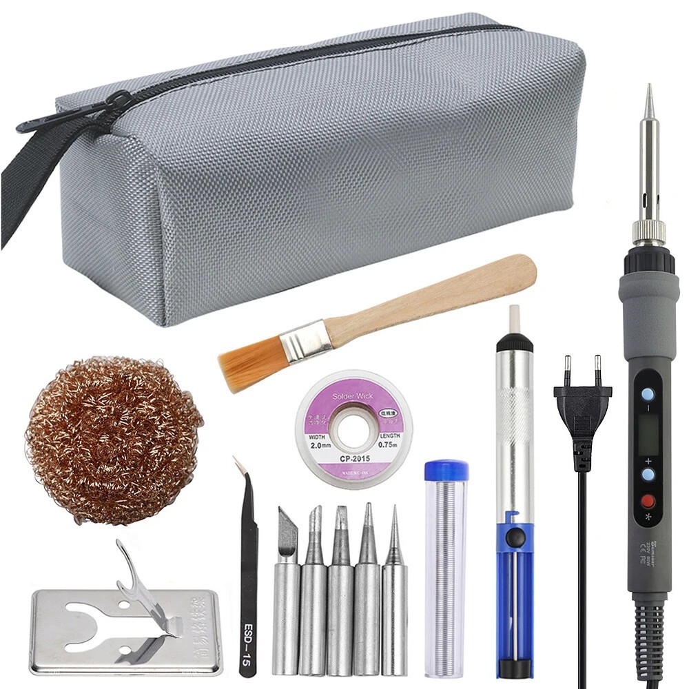 With Switch Electric Soldering Iron LCD Digital Display Adjustable Temperature