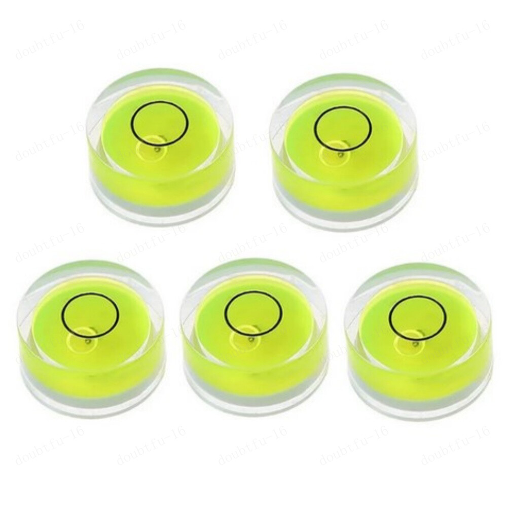 5pcs Mini Circular Precision Spirit Level Set Meter Bubble Horizontal Ruler Tool