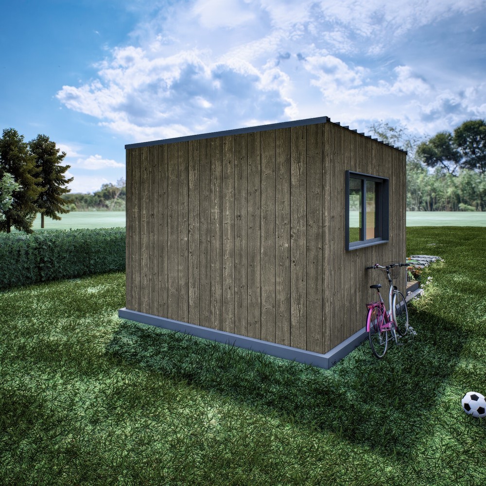 Small Cabin Plan, Tiny Office Plan, 12x12 Small Office Plan, Hard Copy