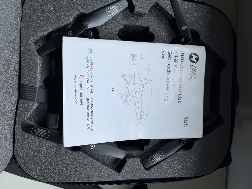 Holy Stone HS120D GPS Drone w Camera Remote Case Ready to Fly
