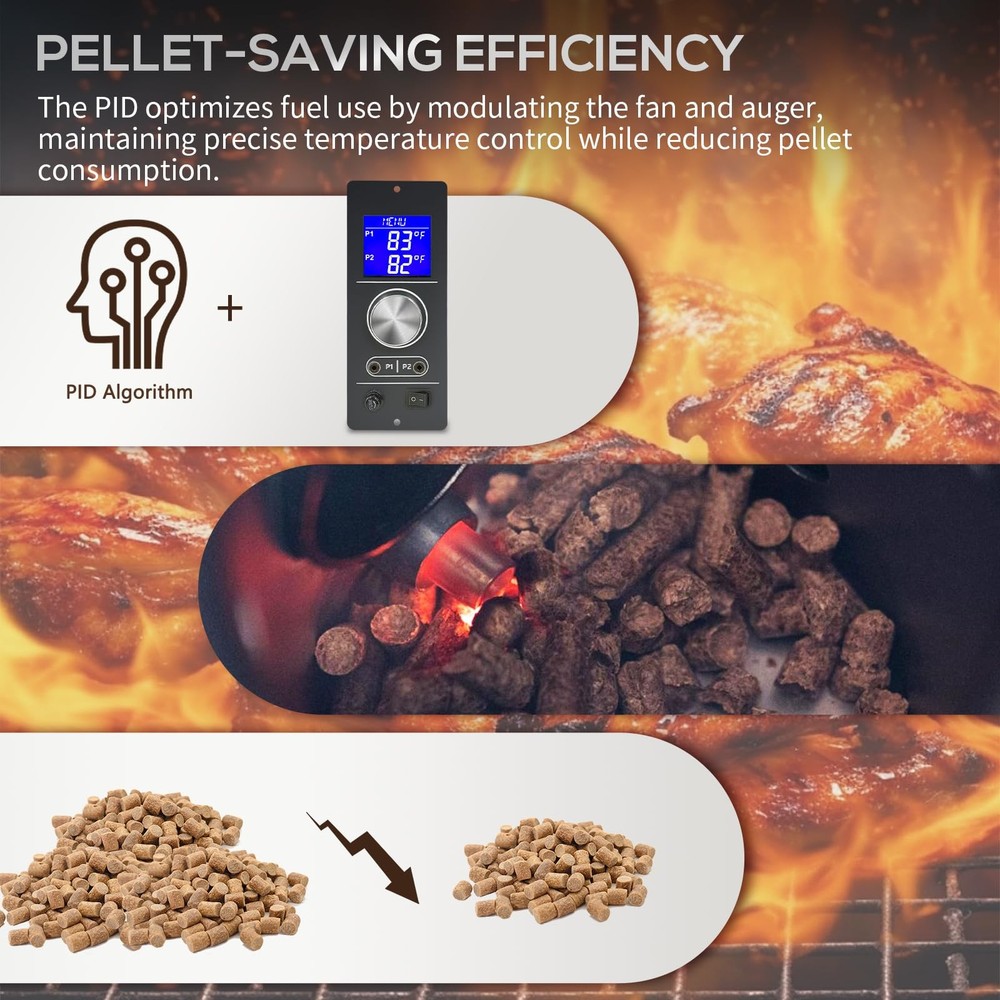 Meatender Gen 2 Retro Fit Non-WiFi PID Pellet Grill Controller, Controller