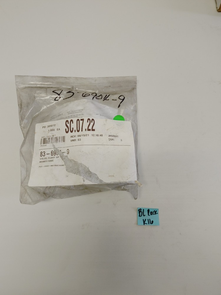 Manitowoc 83-6904-9 Float Valve Assembly