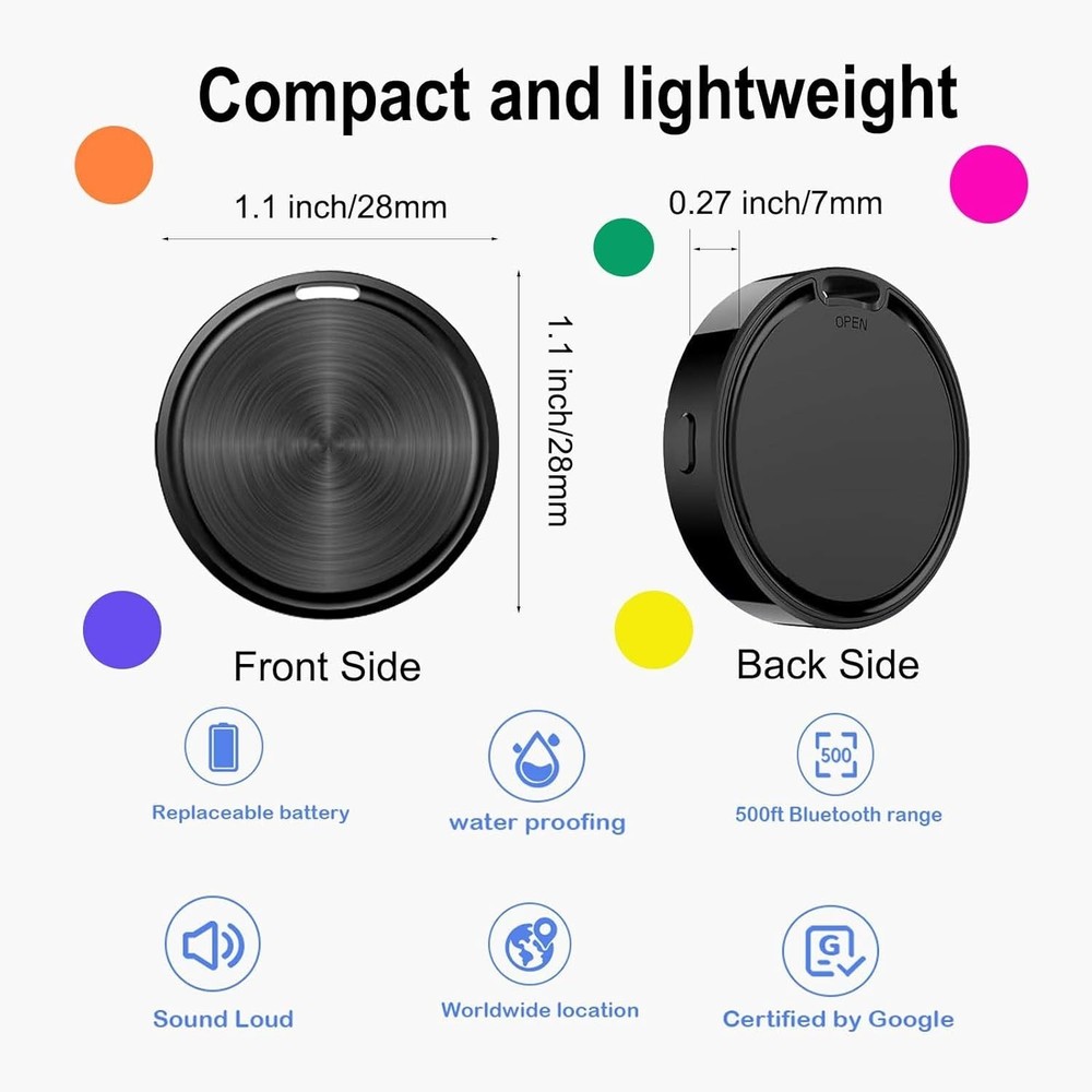 Android air Tags-4 Pack,Air Tag for Android,Google Certified Smart Android Track