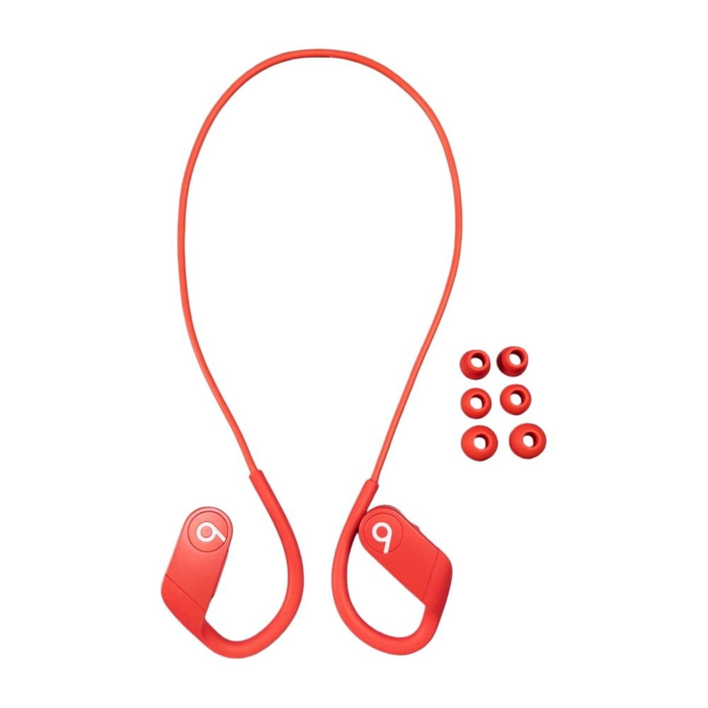 Beats by Dre Powerbeats 4 High-Performance Wireless Bluetooth Headphones - Red