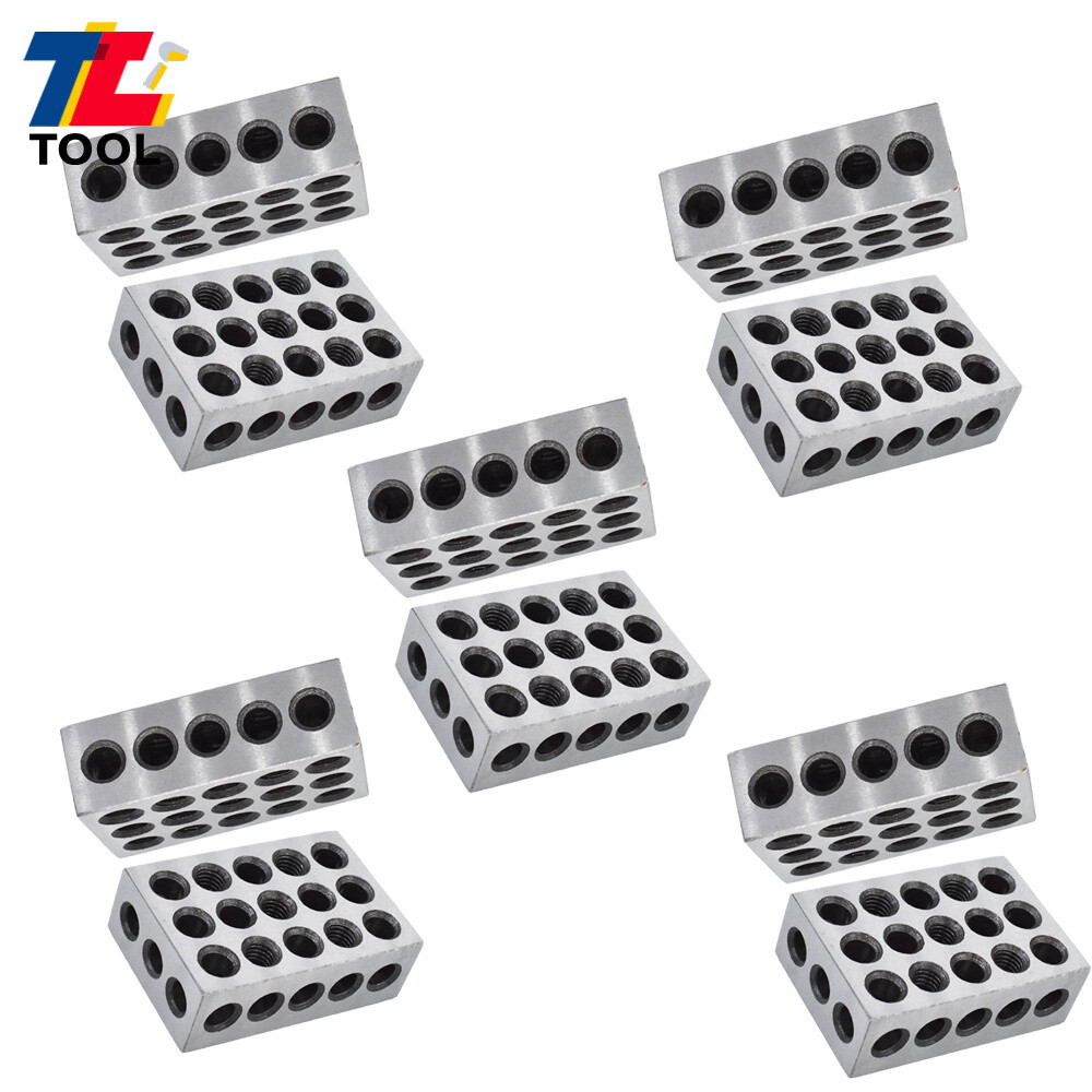 5 MATCHED PAIRS ULTRA PRECISION 1-2-3 BLOCKS .0001" MACHINIST 123 23 HOLES