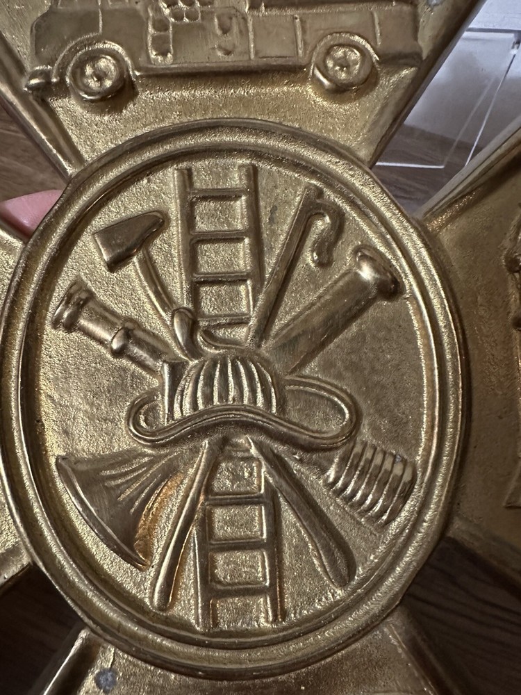 Brass Fireman’s Logo, Hangable