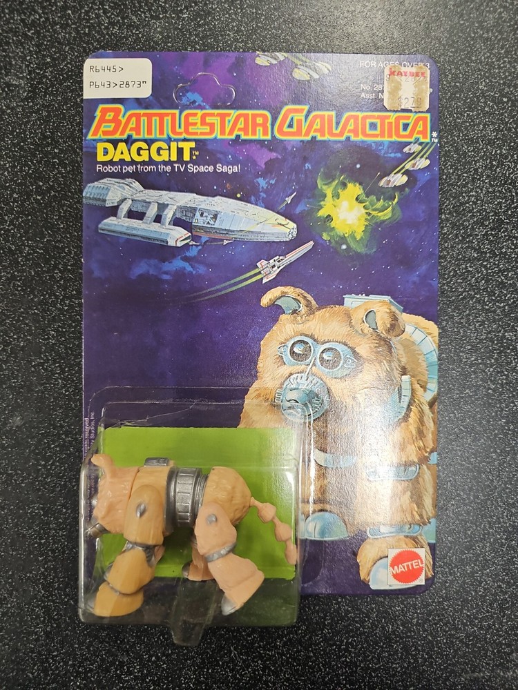 1978 Battlestar Galactica Daggit MOC Unpunched Cracked Bubble