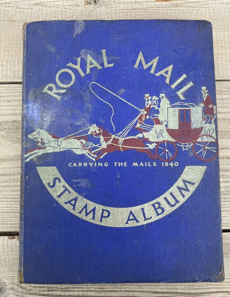 Vintage Royal Mail Stamp Album 1200 Stamps
