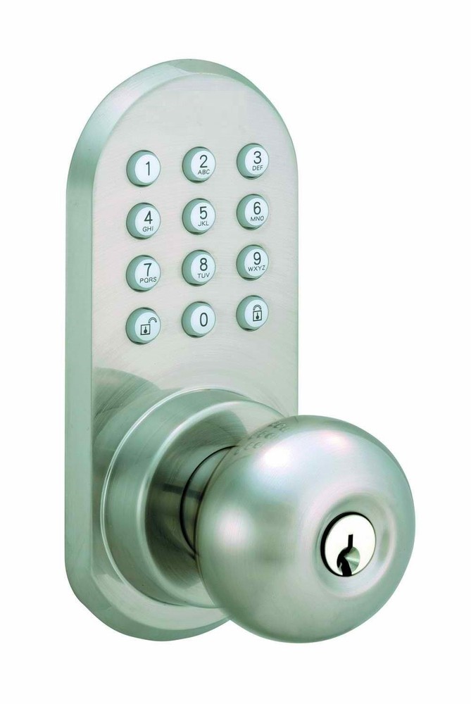 Remote Controlled Doorknob With Keypad - Wireless !