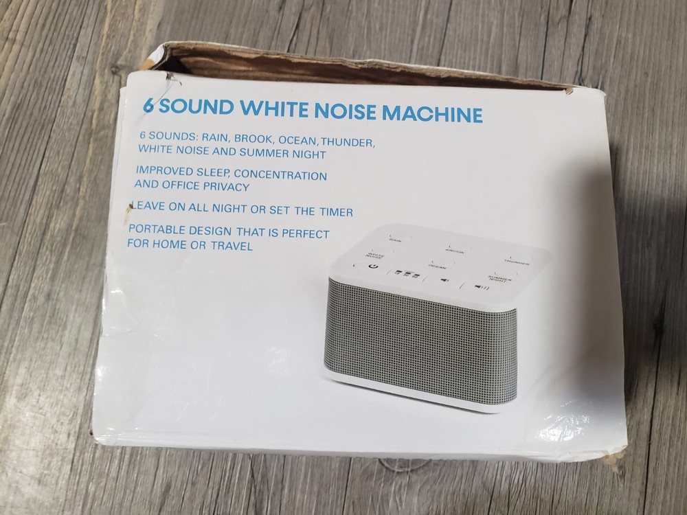 WHITE NOISE MACHINE 6 SOUNDS MODEL: BRRC107 SLEEP BETER