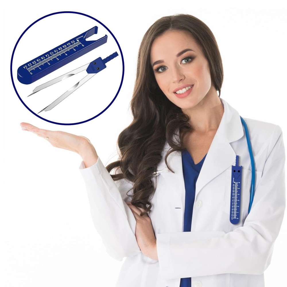 EKG Caliper ECG Calipers Measuring Tool with Ruler Electrocardiogram Drafting...