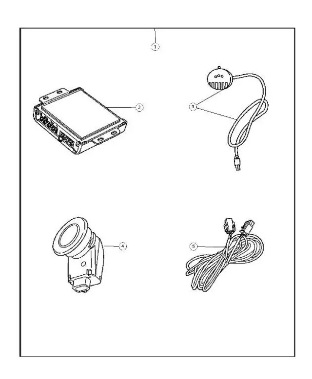 Genuine Mopar Distance Sensor Wiring 5137540AA