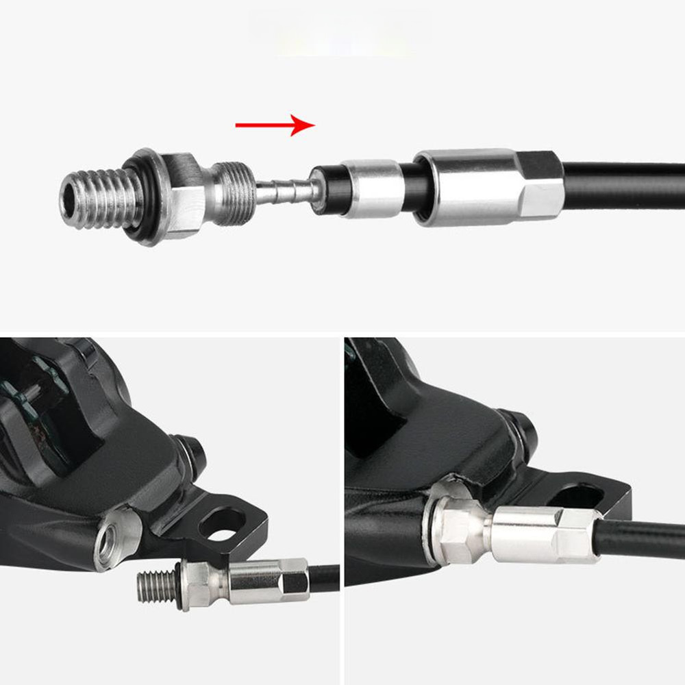 Brake Hose Olive Caliper Adapter Bicycle Maintenance Installation Friendly