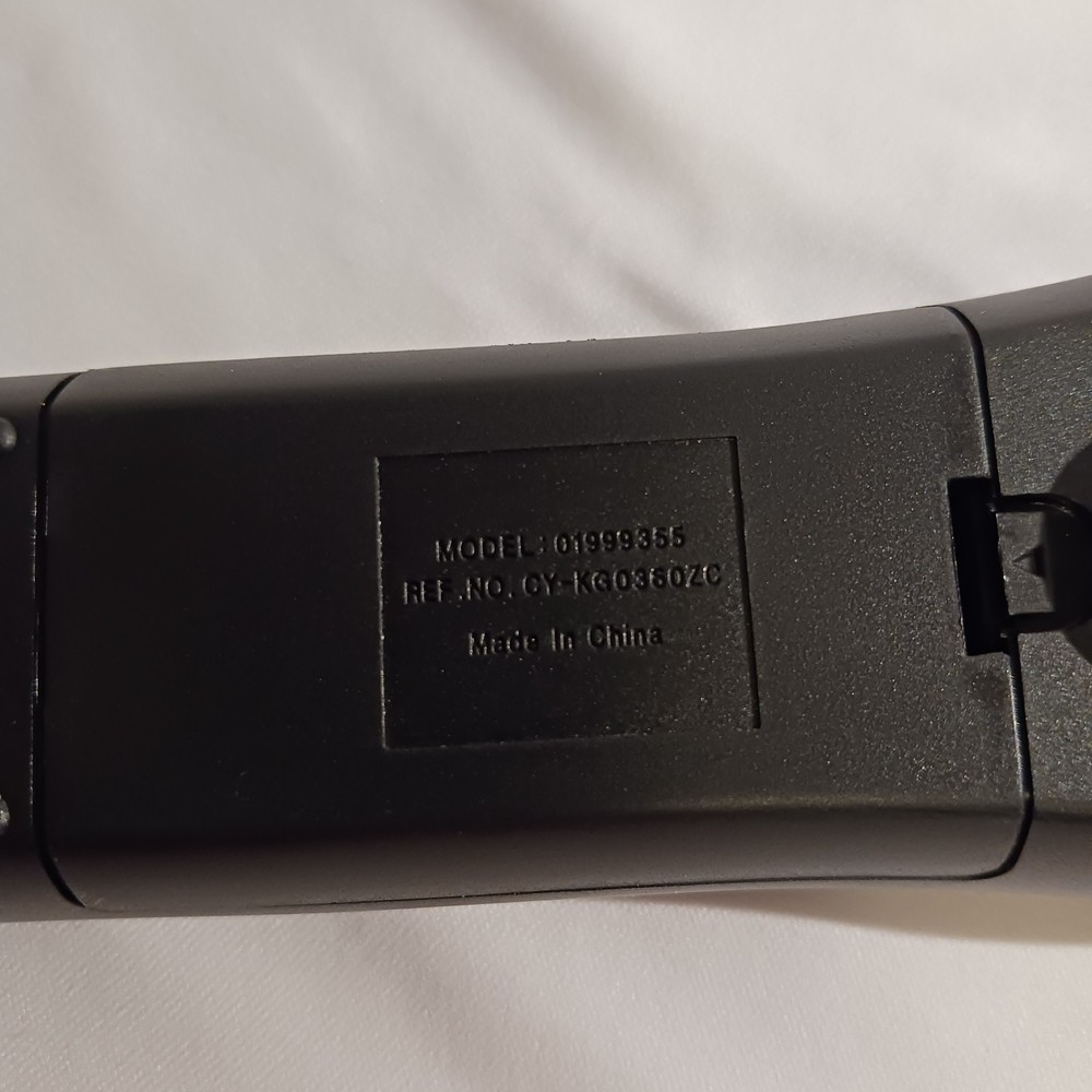 DVD Remote Model 01999355 Ref. No. CY-KG0360ZC Replacement Part