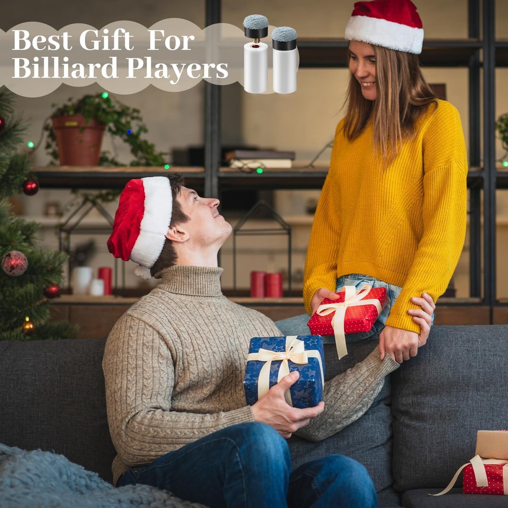 ElevateTech 10 Sets Billiard Cues Tips Replacement Kit with White Pool