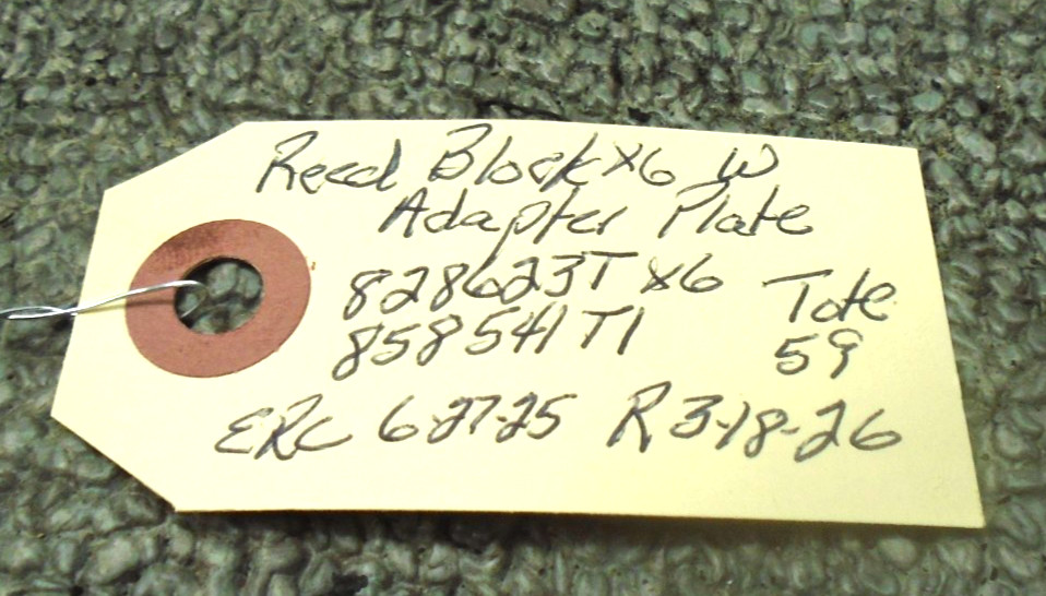 Used Reed Block Assy X6 828623T4 Mercury Optimax 1998-2005 V6 Outboard