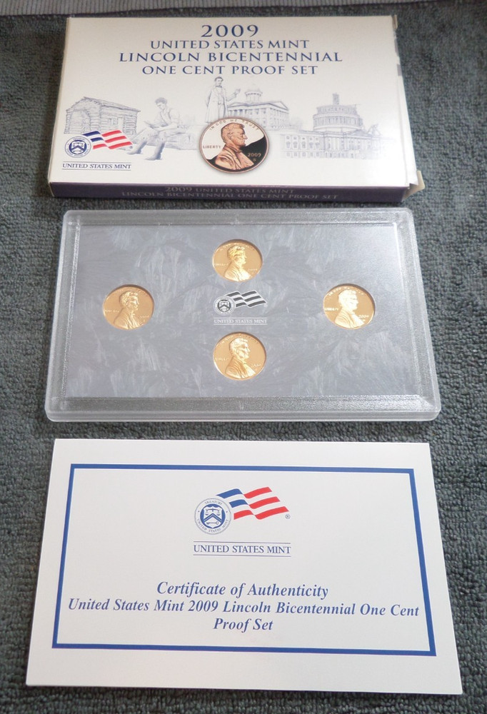 2009 S Lincoln Bicentennial One Cent Proof Set US Mint