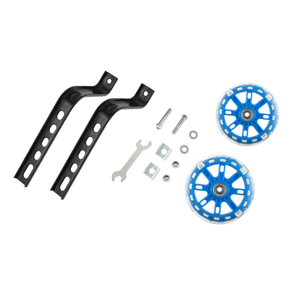 Inpreall Kids Bicycle Training Wheels w/ Flash Support, Stabilisers