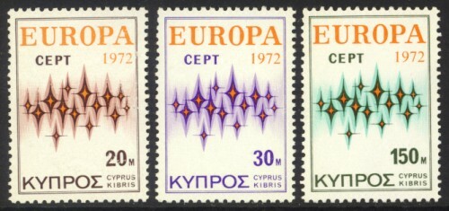 Cyprus #380-382 MNH