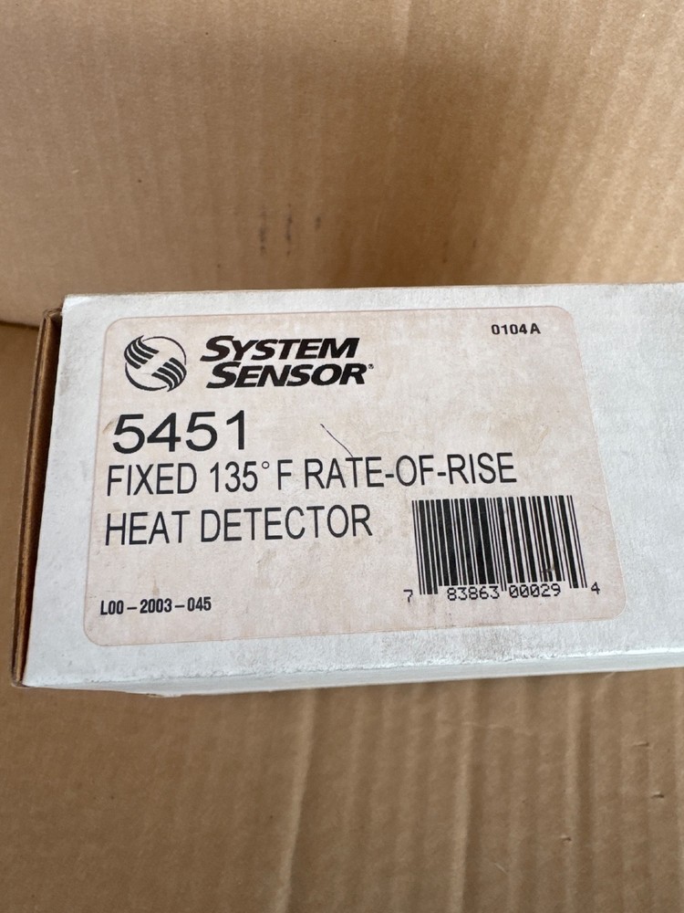 SYSTEM SENSOR 5451 400 SEIES HEAT DETECTOR