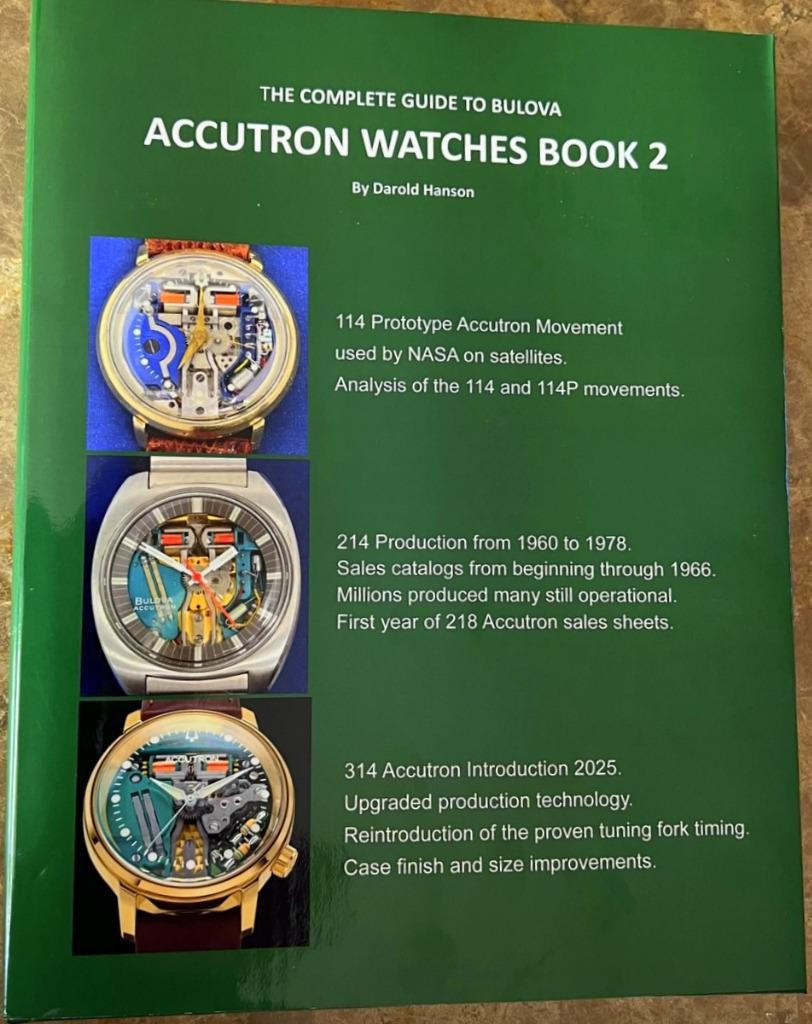 Complete Guide to Bulova Accutron watches Book 2, HARDBOUND 529 PAGES new info